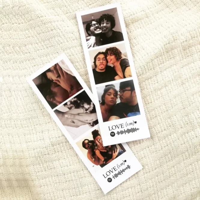 Multi Photo Polaroid | With Spotify QR Code